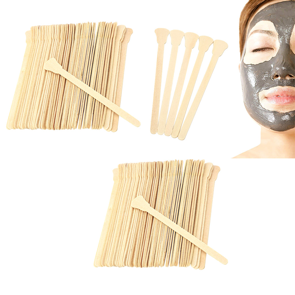 100x Wood Waxing Spatula Tongue Depressor Tattoo Wax Mixing Stick