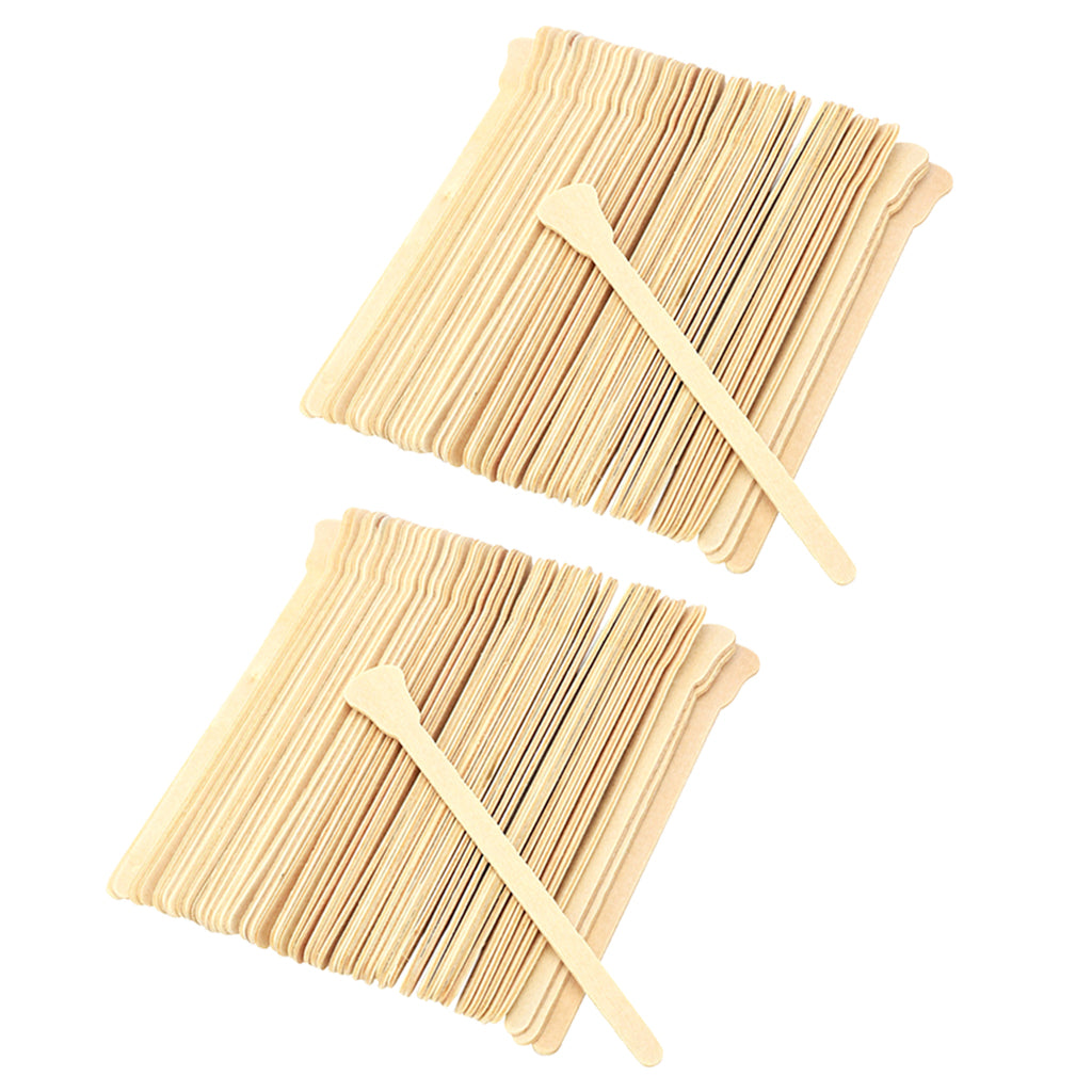 100x Wood Waxing Spatula Tongue Depressor Tattoo Wax Mixing Stick