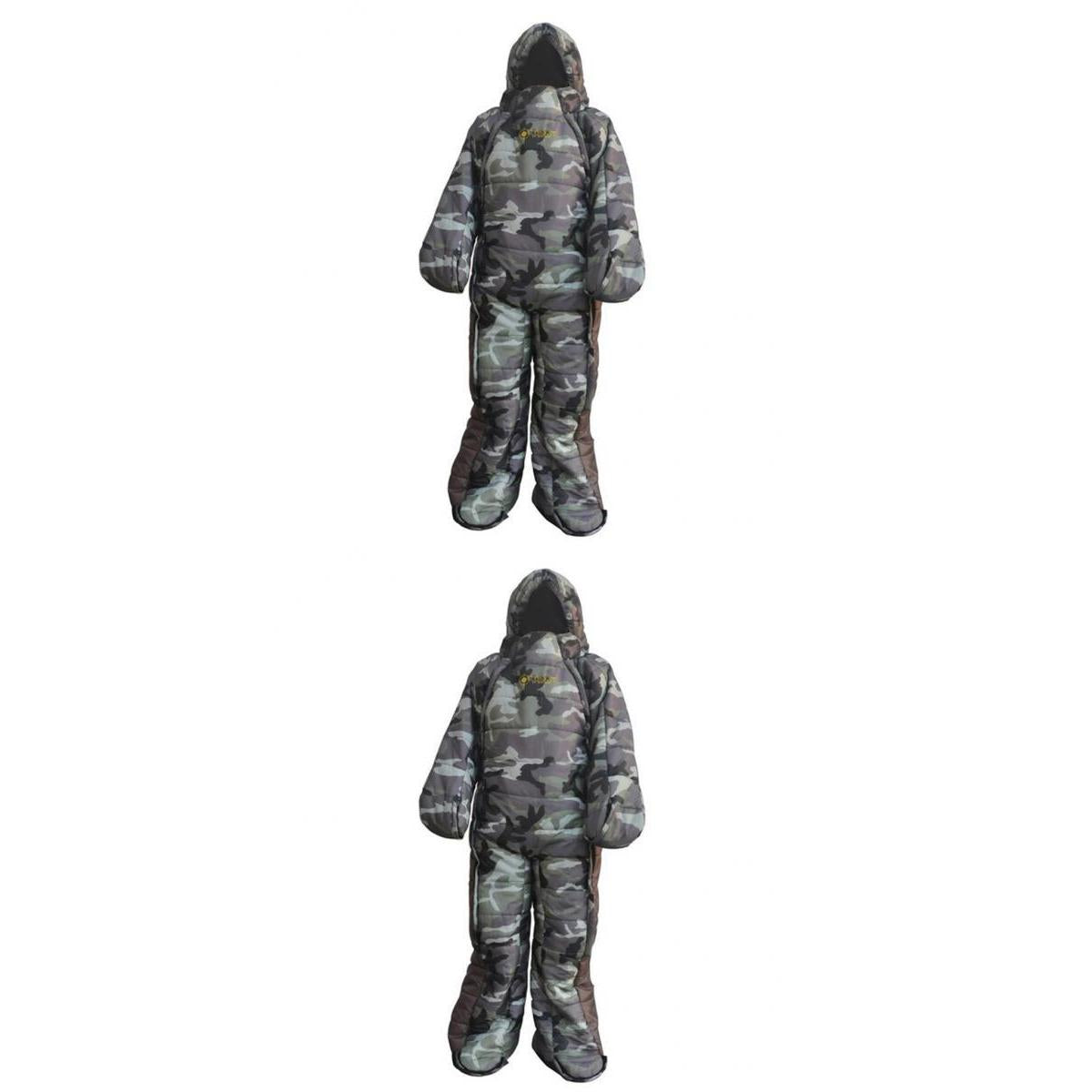 2 Pcs Full Body Wearable Sleeping Bag for Travel Camping Accompany Patient