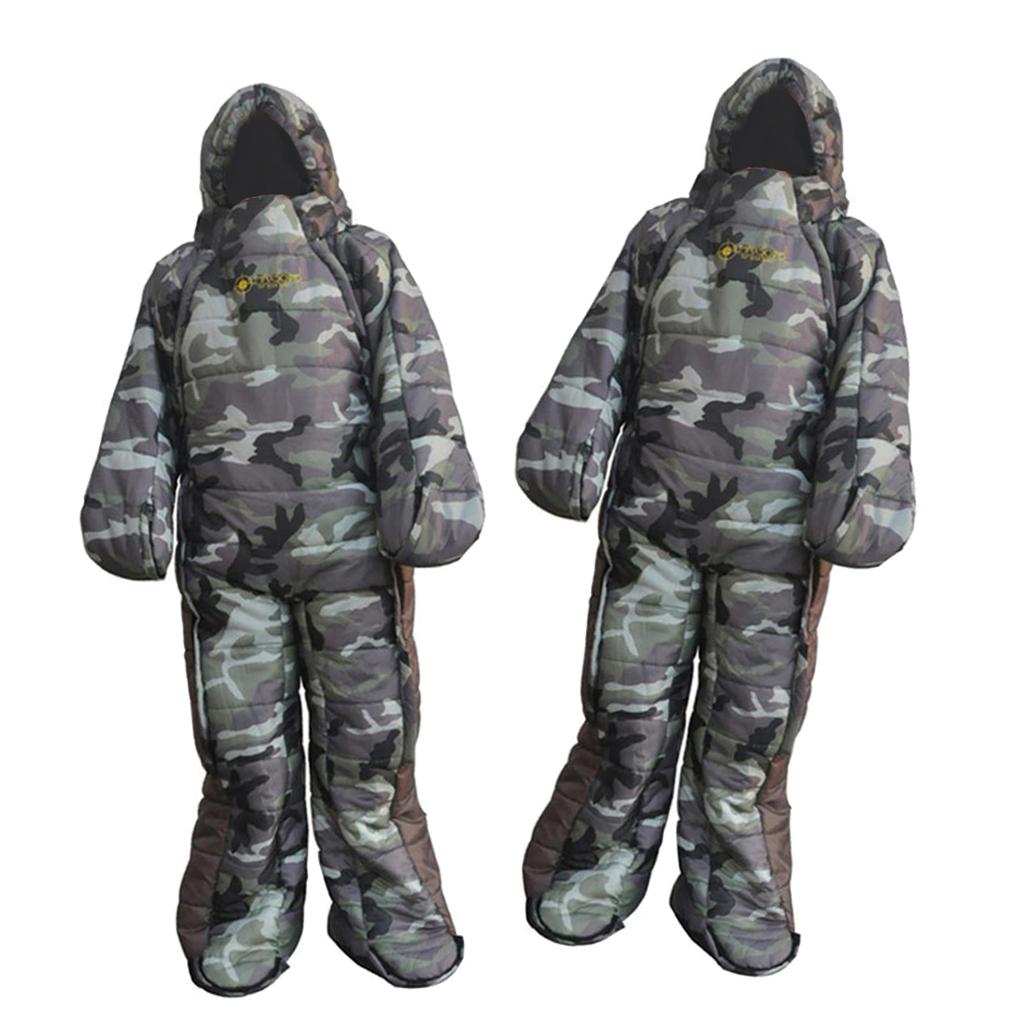 2 Pcs Full Body Wearable Sleeping Bag for Travel Camping Accompany Patient
