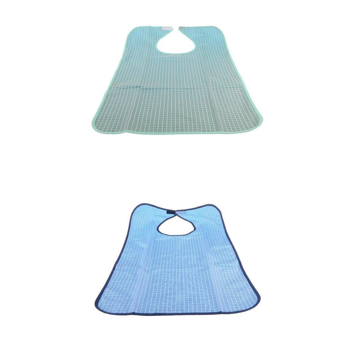 2 Pcs Waterproof Adults Elder Mealtime Cloth Protector Disability Aid Bib