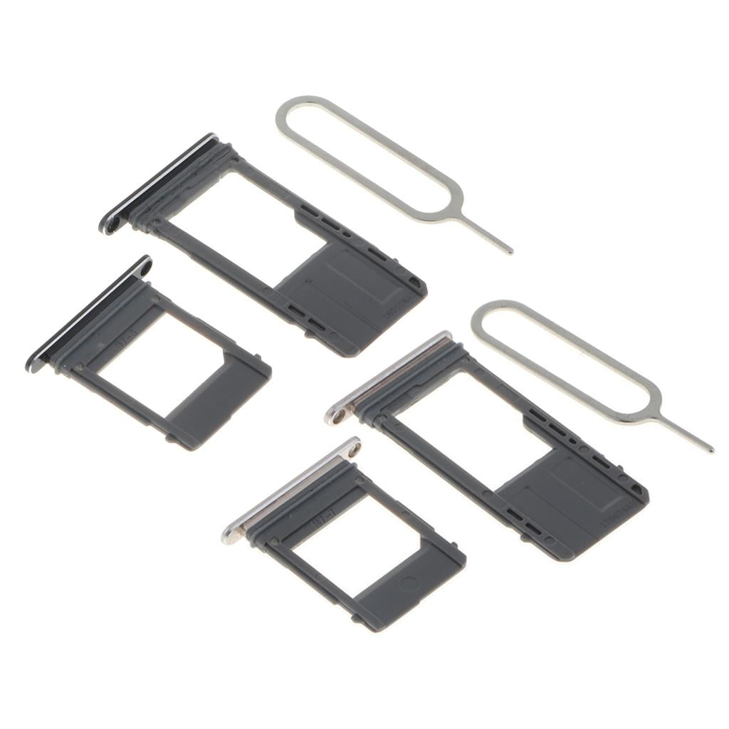 2 Pieces Sim Card Holder Slot Tray Replacement for Samsung A5 A7 2017 A520