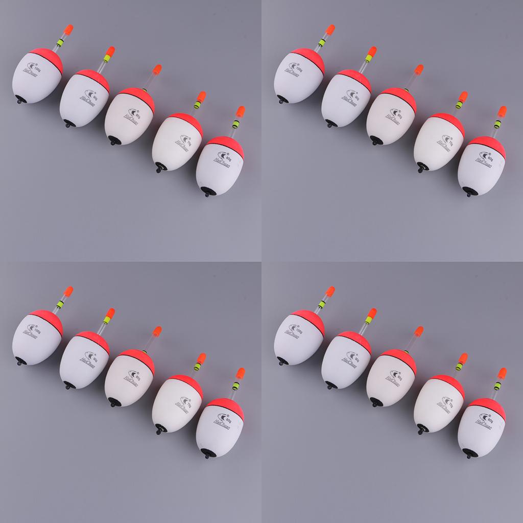 20pcs EVA Foam Floats Luminous Fishing Bobber Sea Rock Fishing 60-100g