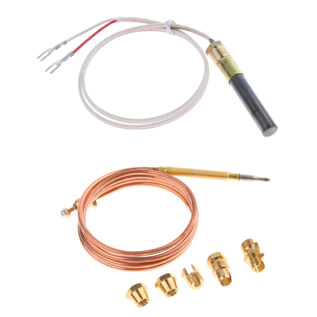 90cm Thermocouple Replacement Set & 24 Thermopile Thermogenerator for Pilot"