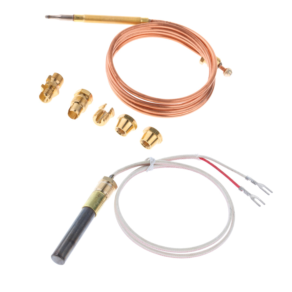 90cm Thermocouple Replacement Set & 24 Thermopile Thermogenerator for Pilot"