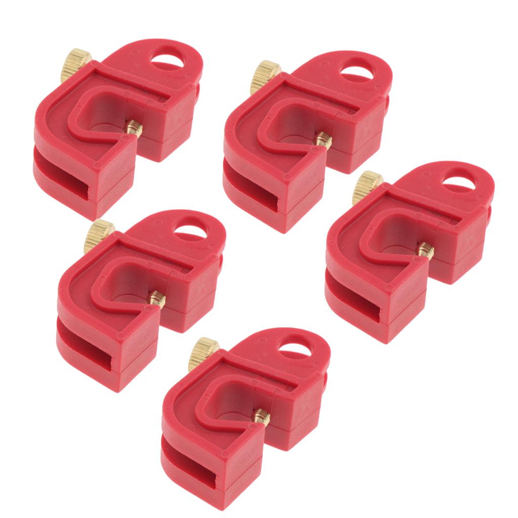 5PCS Universal Circuit Breaker Lockout Red with Twisted Screw