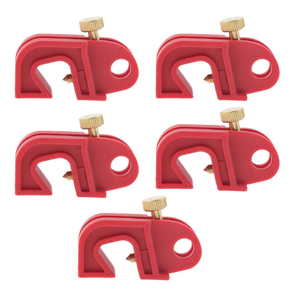 5PCS Universal Circuit Breaker Lockout Red with Twisted Screw