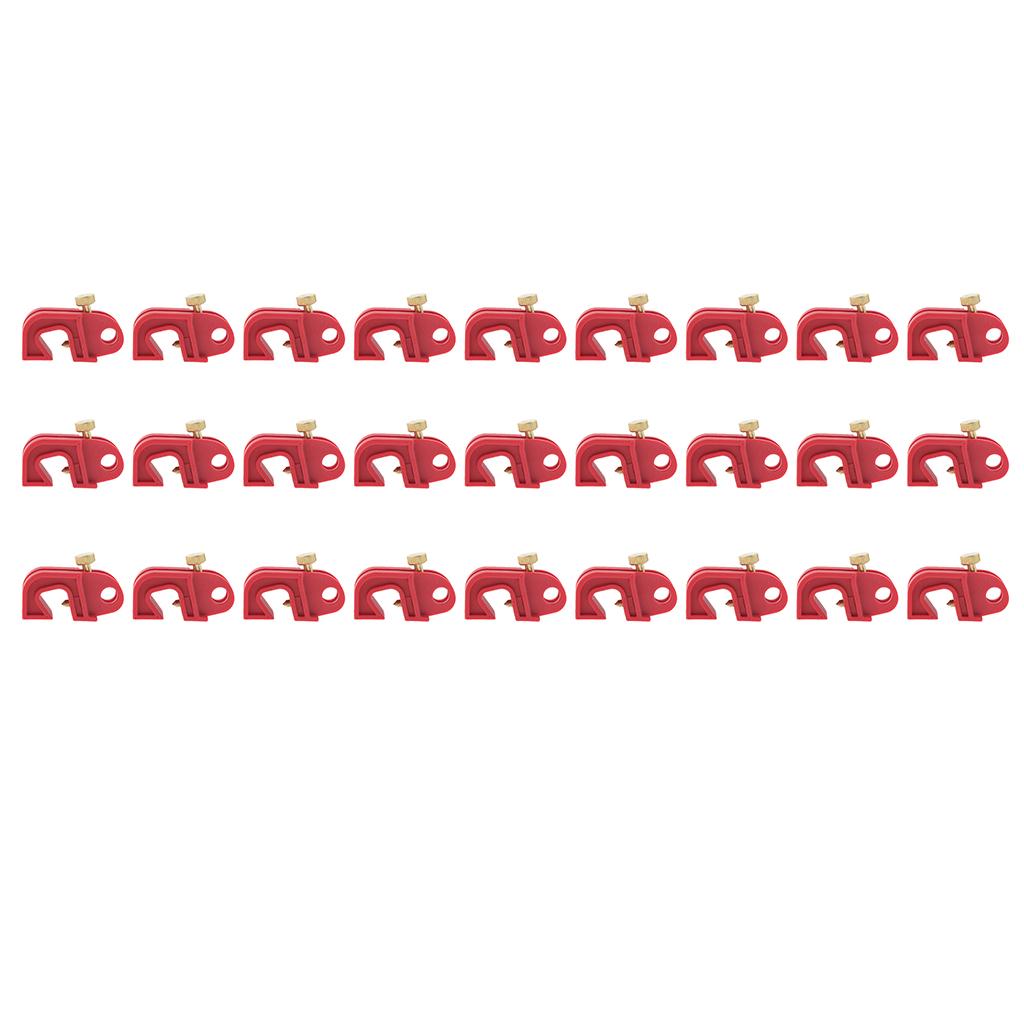 30PCS Universal Circuit Breaker Lockout Red with Twisted Screw