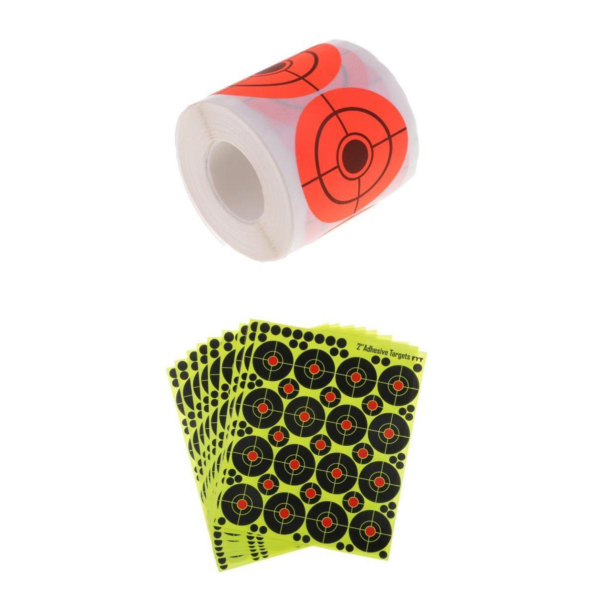 410pcs Paper Target Self-adhesive Archery Shooting Target Stickers Dia. 5cm