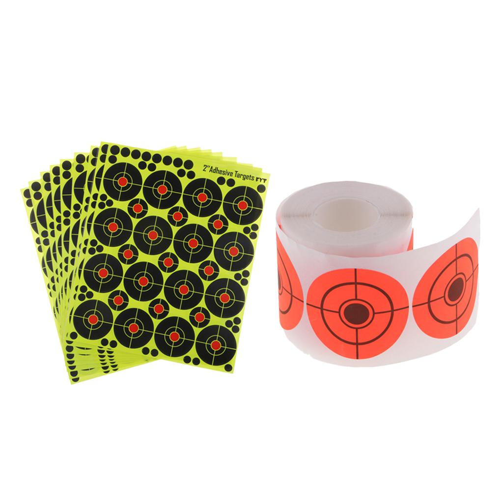 410pcs Paper Target Self-adhesive Archery Shooting Target Stickers Dia. 5cm