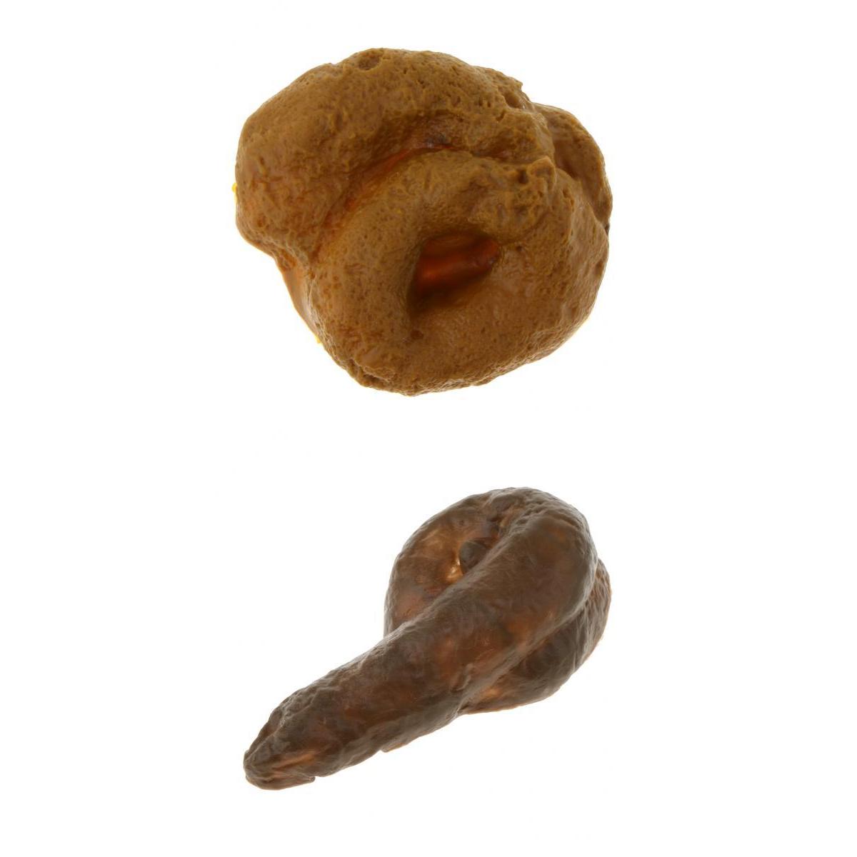2x Simulation Dog Doo Poop Crap Turd Stool Party Prank Gift Plastic Round&6