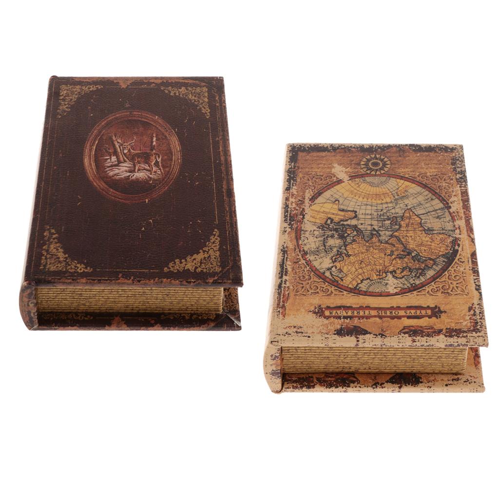 2Pcs Study Room Simulation Book Ornaments Book Model For Home