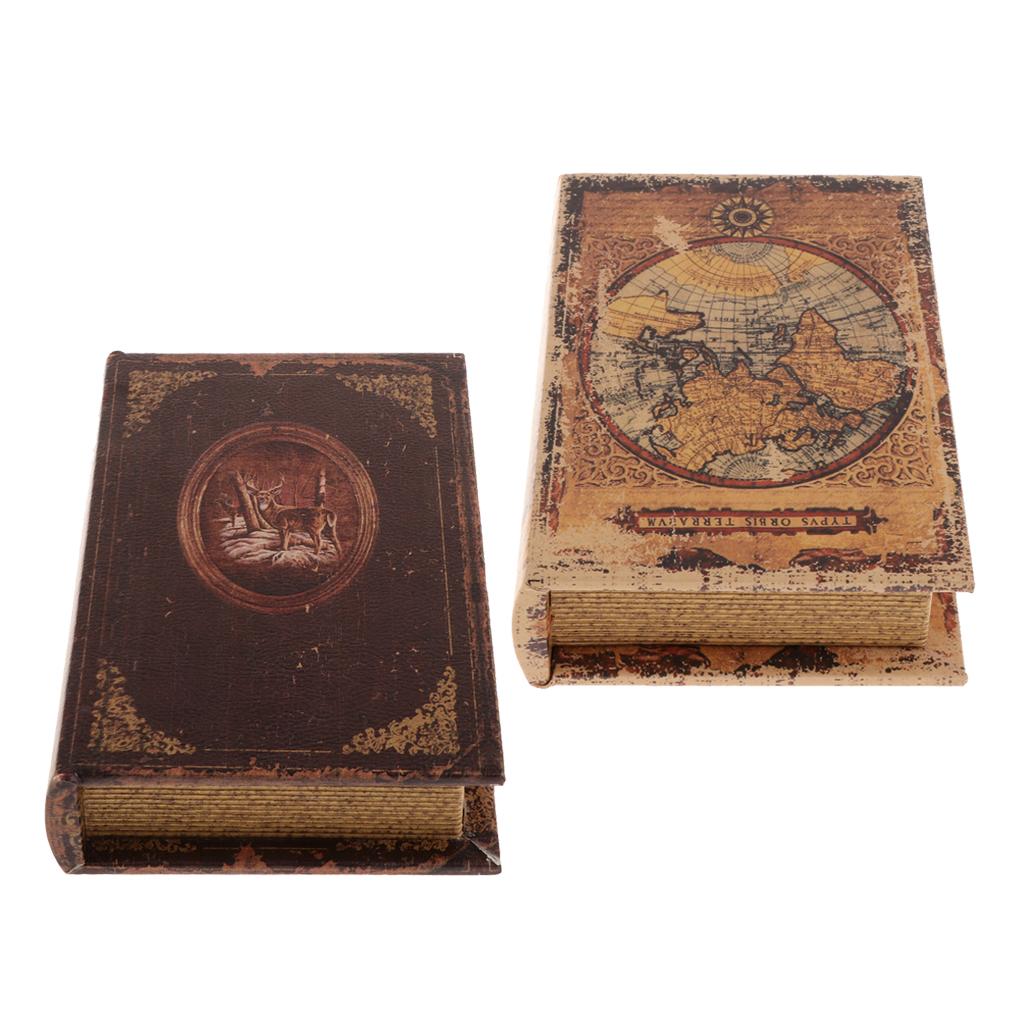 2Pcs Study Room Simulation Book Ornaments Book Model For Home