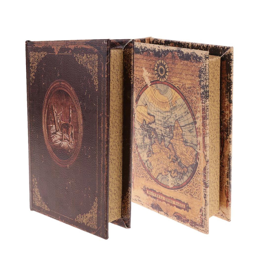 2Pcs Study Room Simulation Book Ornaments Book Model For Home