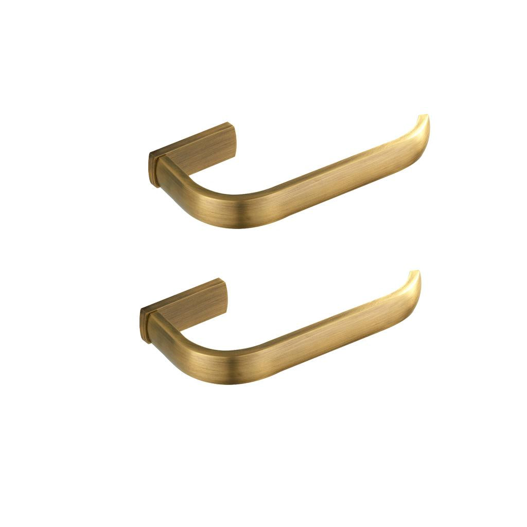 2xBrass Toilet Paper Towel Holder Bathroom Roll Tissue Storage Hook Bronze