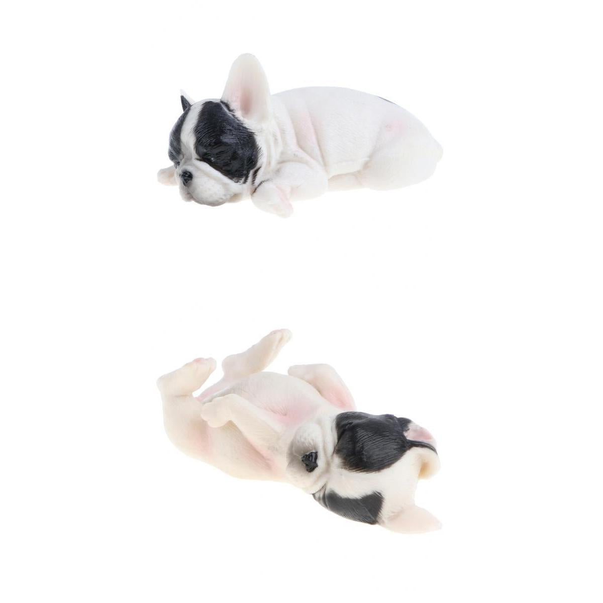 2pc Cute Animal Model Figure Toy Figurine Home Decor Sleeping French