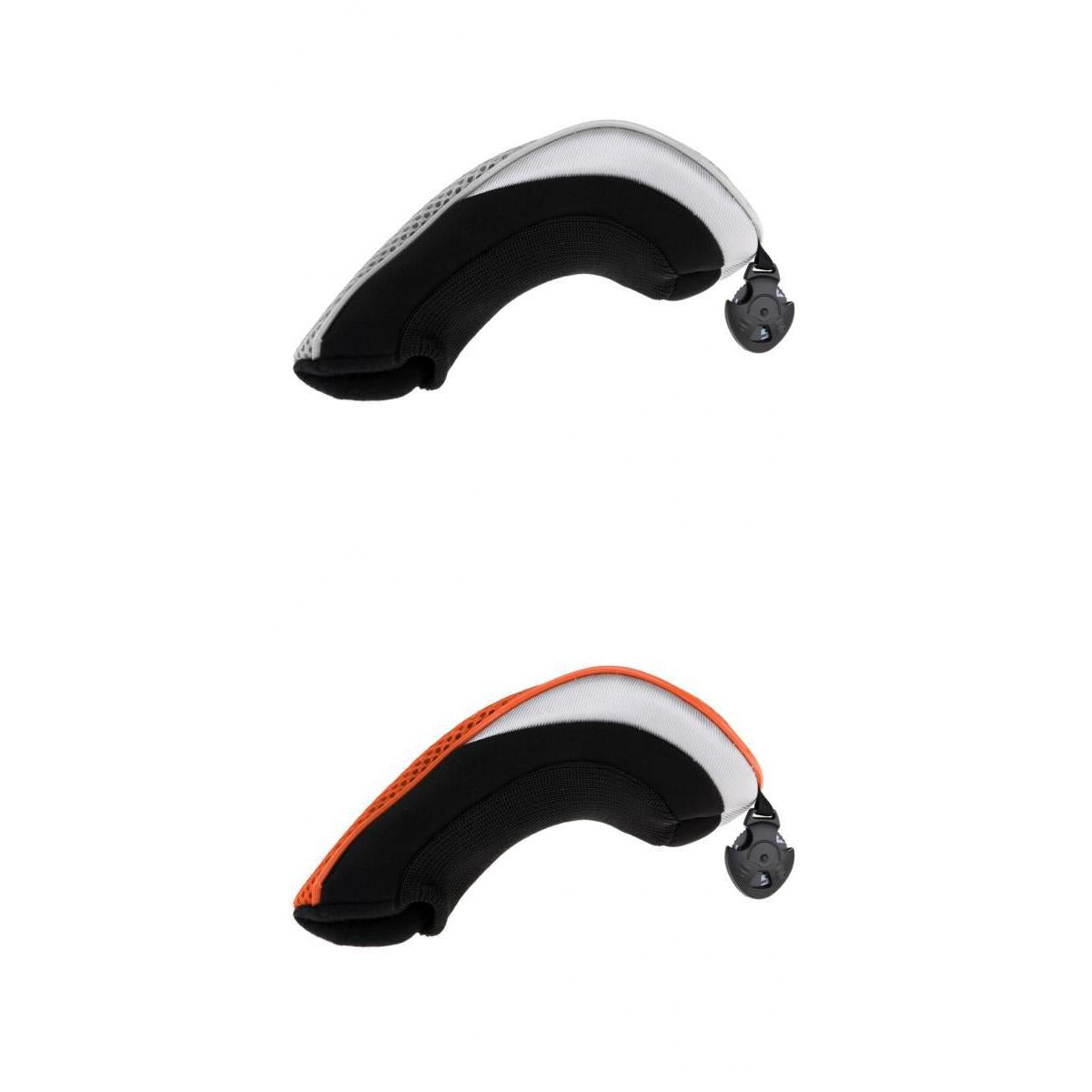 2pcs Golf Hybrid UT Club Rescue Head Cover Headcover Orange & Gray