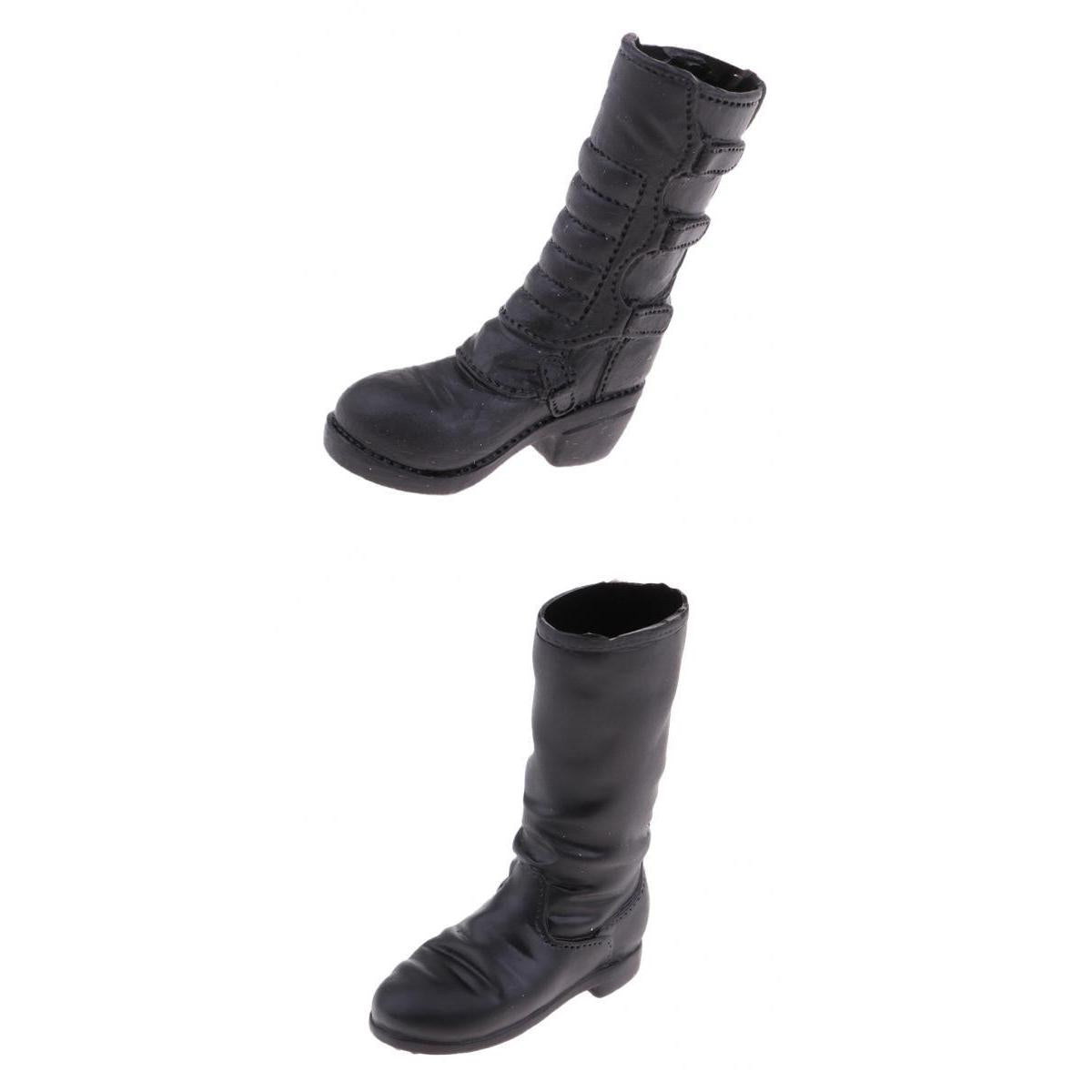 1/6 Scale Women Soldier Mid-calf Boots for 12'' Action Figures Accessory