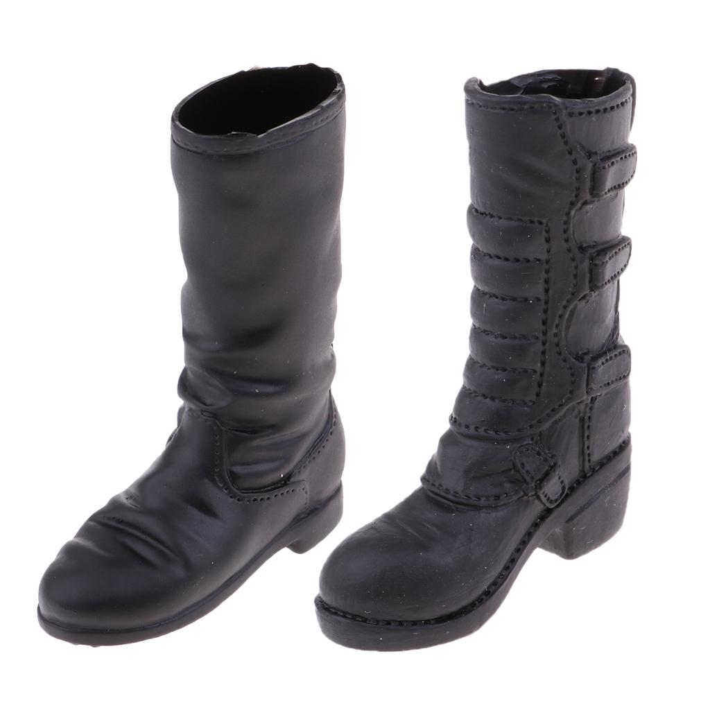 1/6 Scale Women Soldier Mid-calf Boots for 12'' Action Figures Accessory