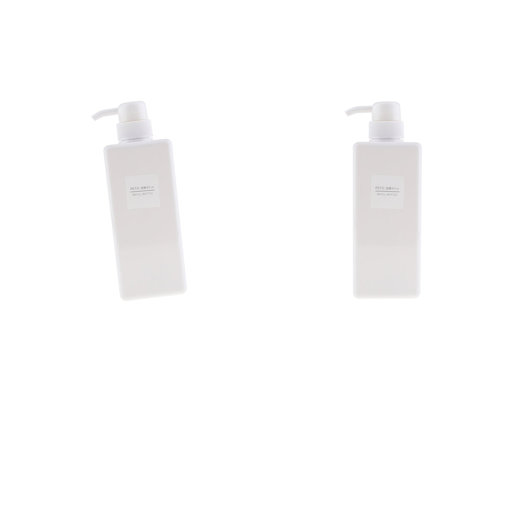 2Pcs Foaming Soap Dispenser Cosmetic Containers Bottle White 650ml