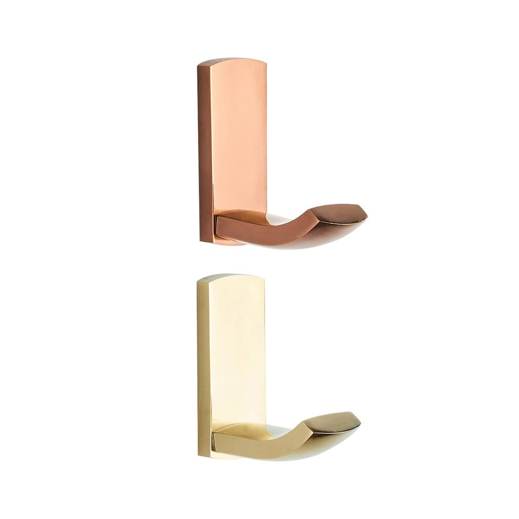 2Color Brass Bathroom Wall Mounted Towel Rack Coat Hat Hook Hanger