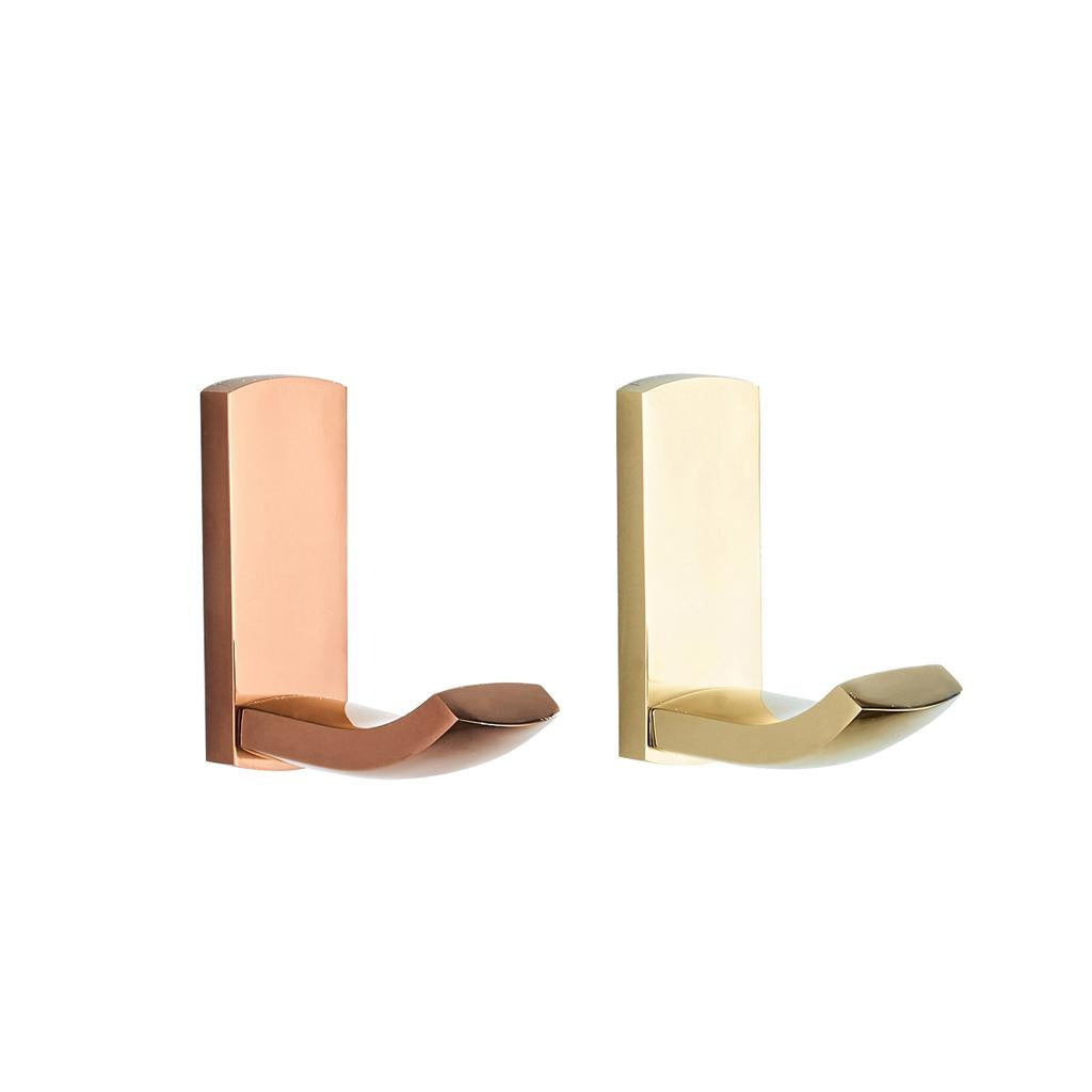 2Color Brass Bathroom Wall Mounted Towel Rack Coat Hat Hook Hanger