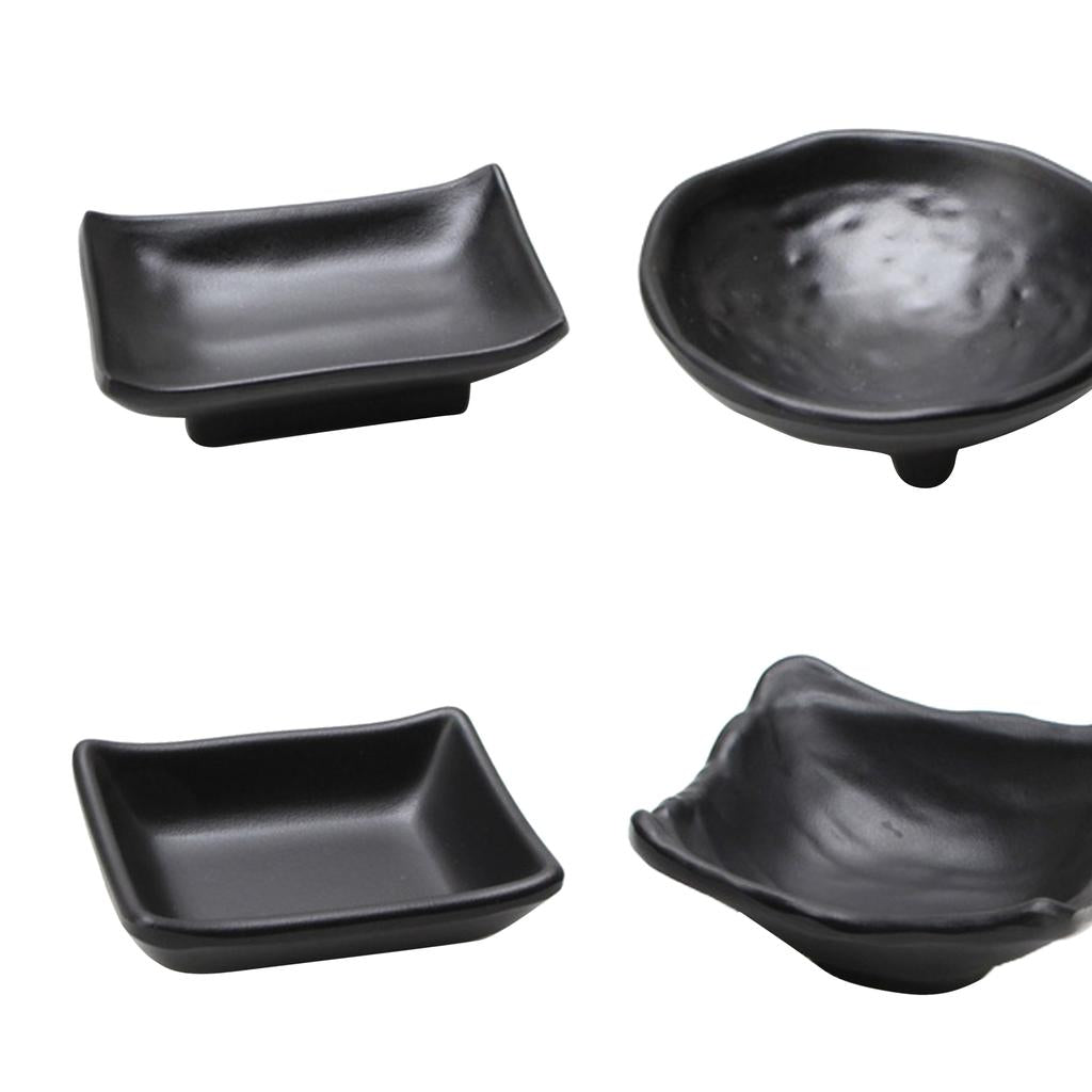 4Pcs Japanese Sushi Sauce Dipping Bowl Snacks Nuts Plate Butter Dish Tray B