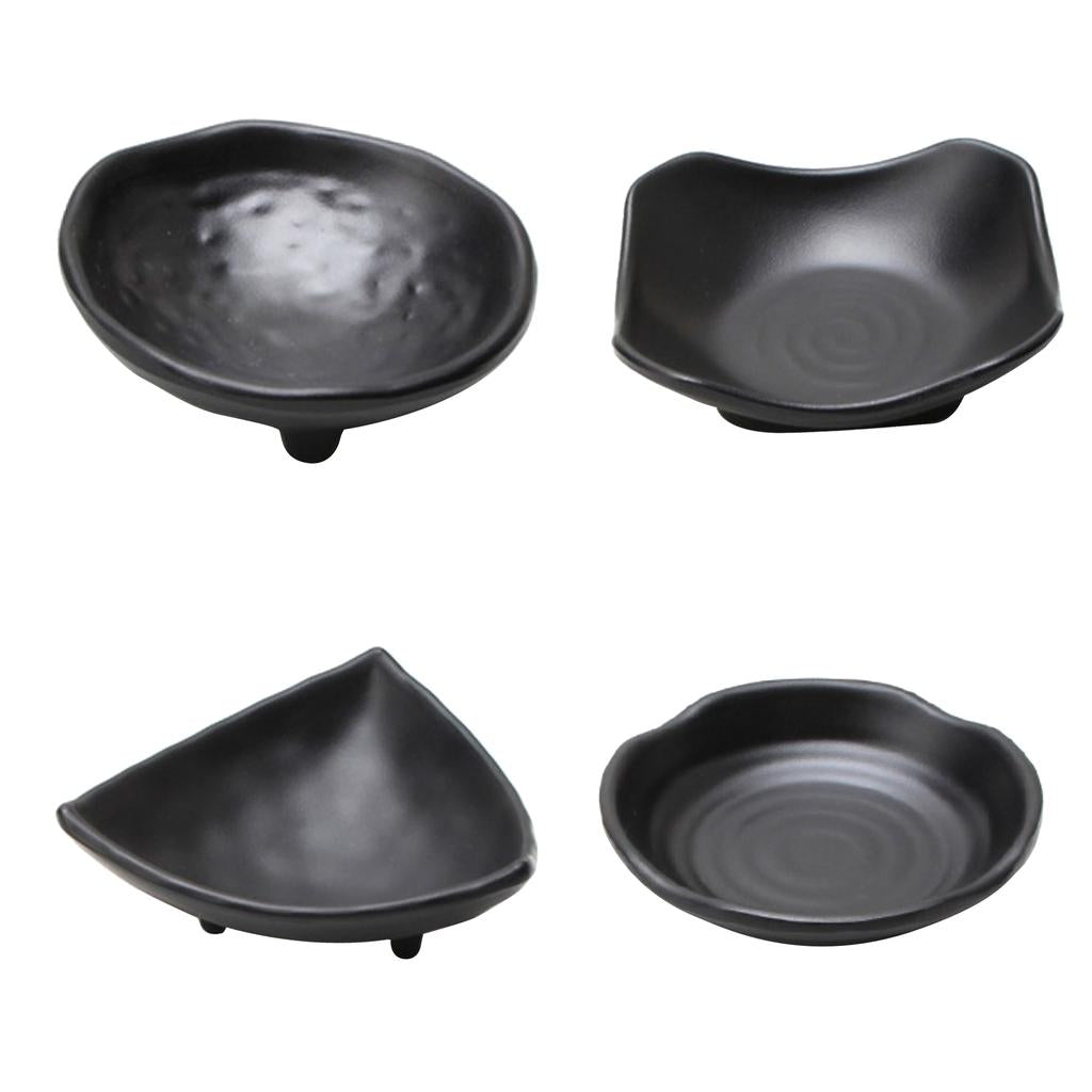 4Pcs Japanese Sushi Sauce Dipping Bowl Snacks Nuts Plate Butter Dish Tray C