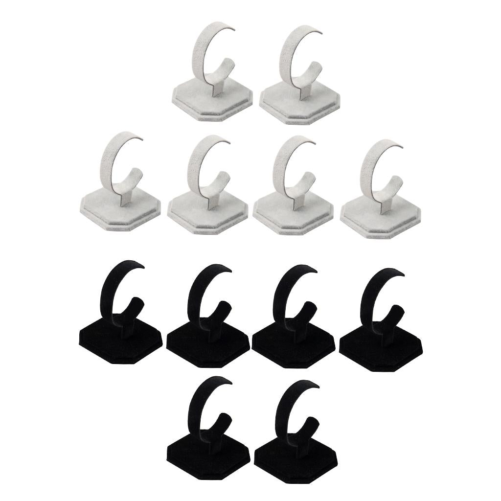 12Pieces Velvet Jewelry Display Stand Bracelet Wrist Watch Stand Holder