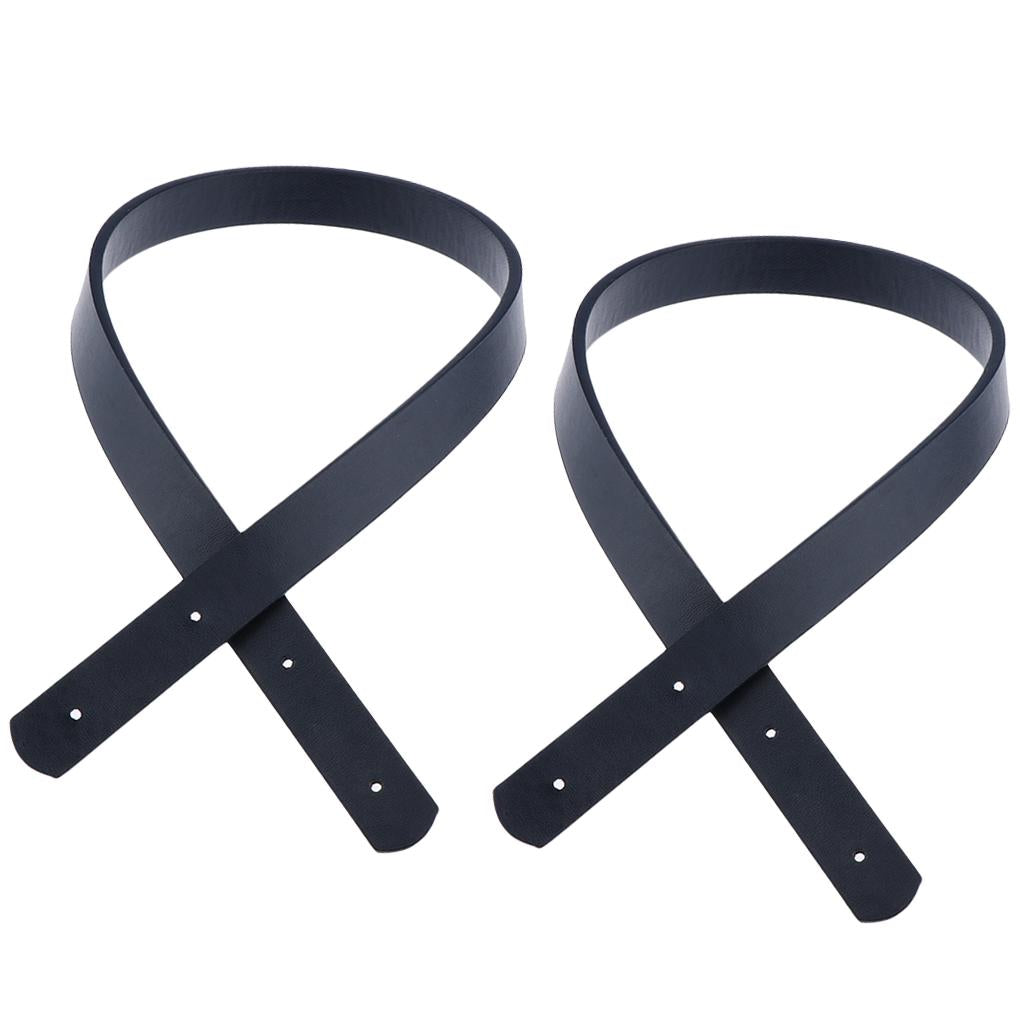 2 Pieces Detachable Repalcement Handbag Handle Bag Belt DIY Accessories Navy