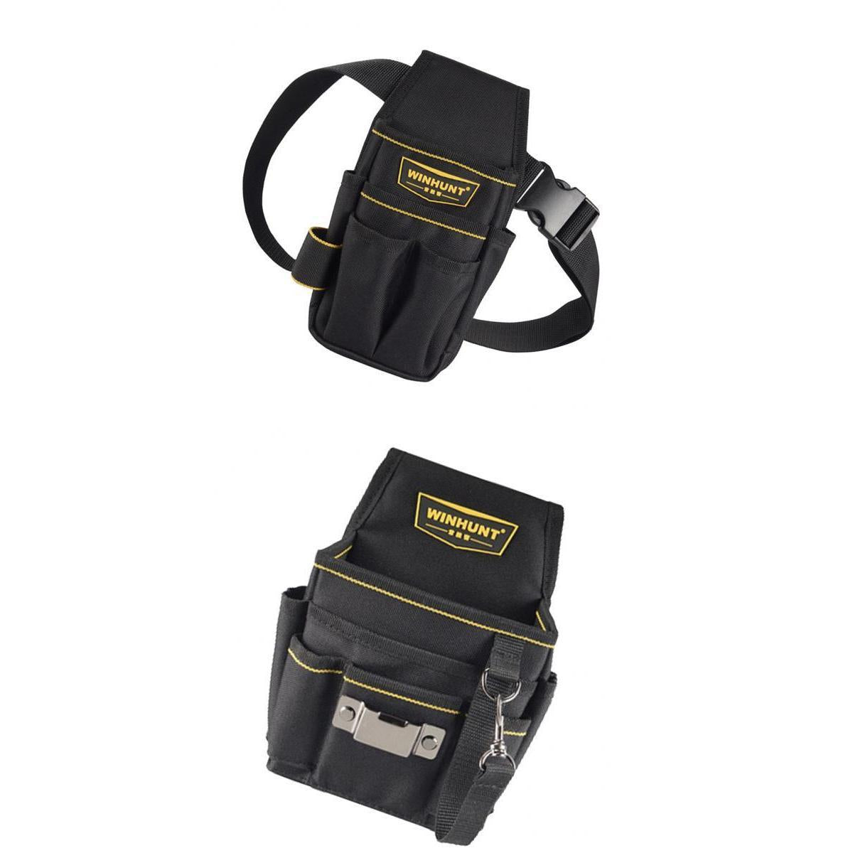 2Pcs Electrical Tool Bag Waist Hanging Belt Holder Storage Tote Pockets