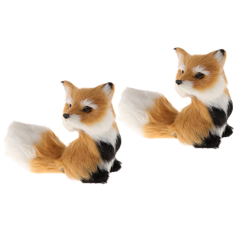 2Pcs Cute Simulate Brown Plush Toy Stuffed Animal Perfect Gift