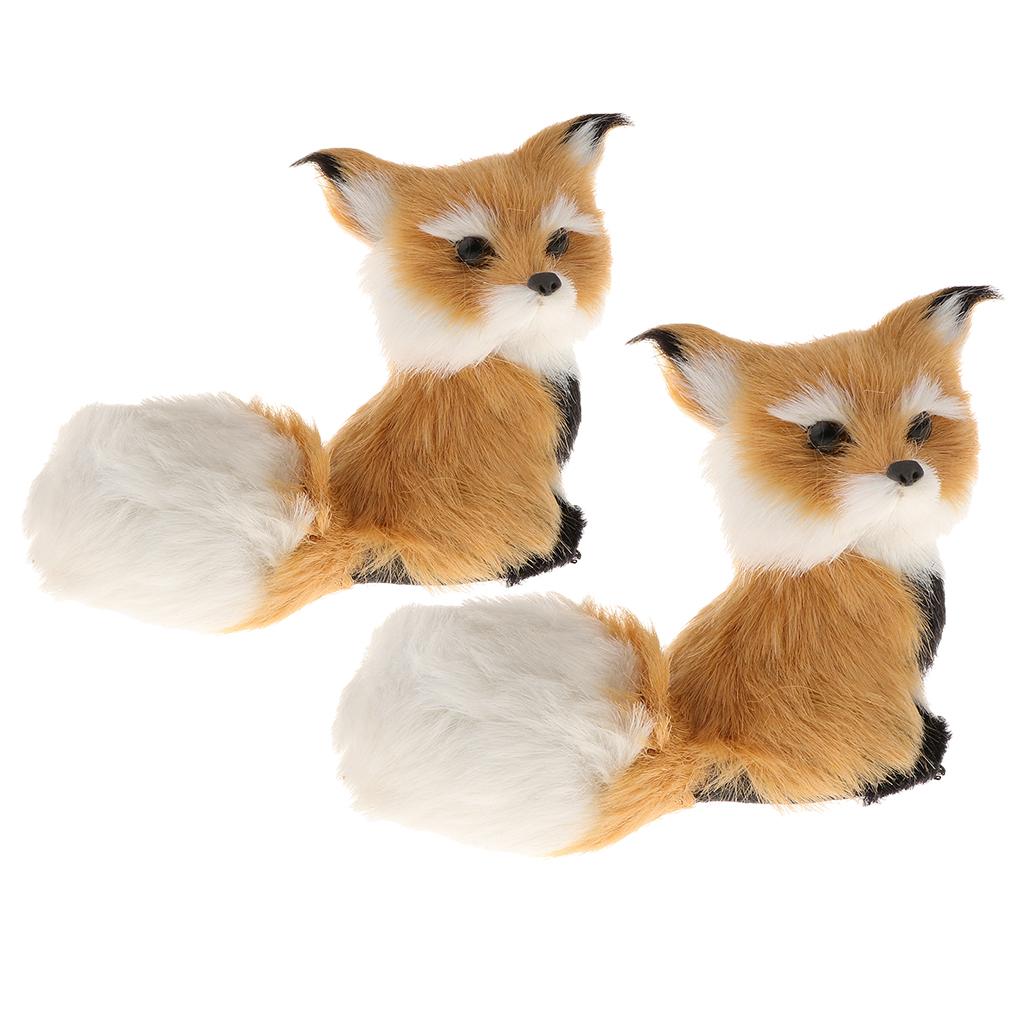 2Pcs Cute Simulate Brown Plush Toy Stuffed Animal Perfect Gift