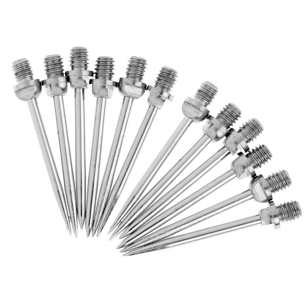 12 Pieces Harrows Darts Steel Tips Conversion Dart Tip Points 2BA Silver