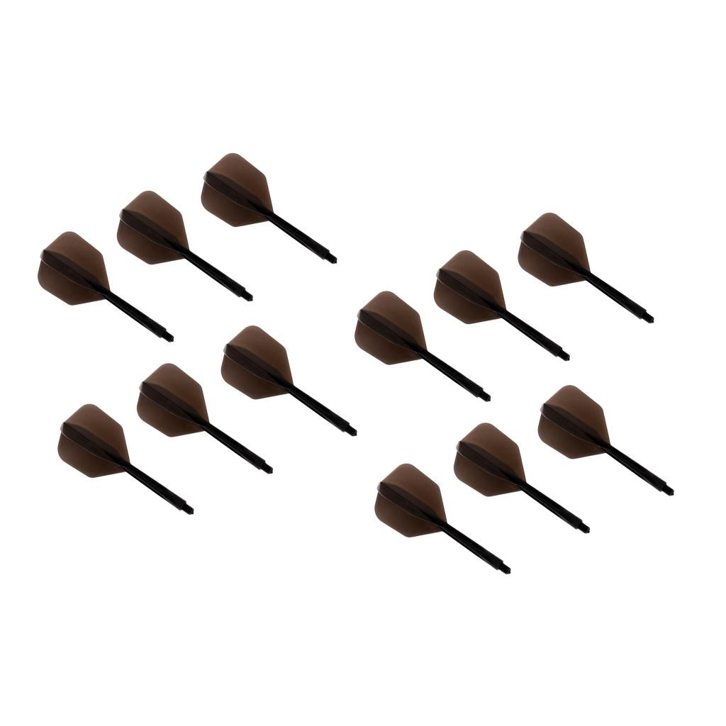 12Piece Transparent 2BA Thread Dart Shafts and Dart Flights Connection Black