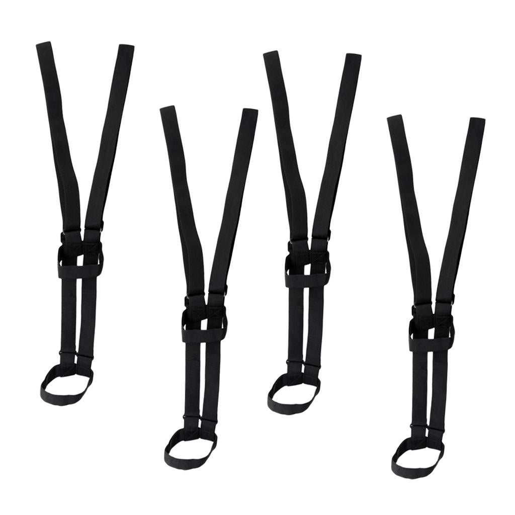 4Pieces Adjustable Backpack Shoulder Belt Carrier Ski Tote Ski Strap Webbing