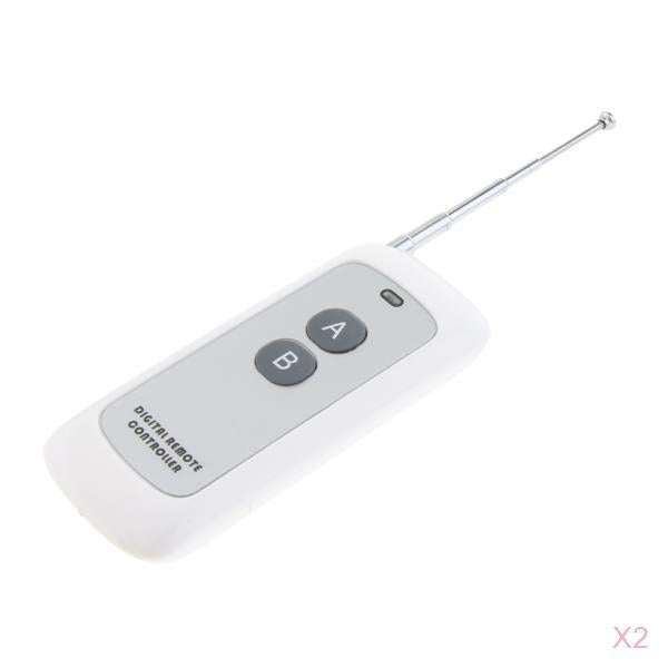 2 Pack Wireless Remote Control Switch Transmitter DC 12V 10A 433Mhz 1000M