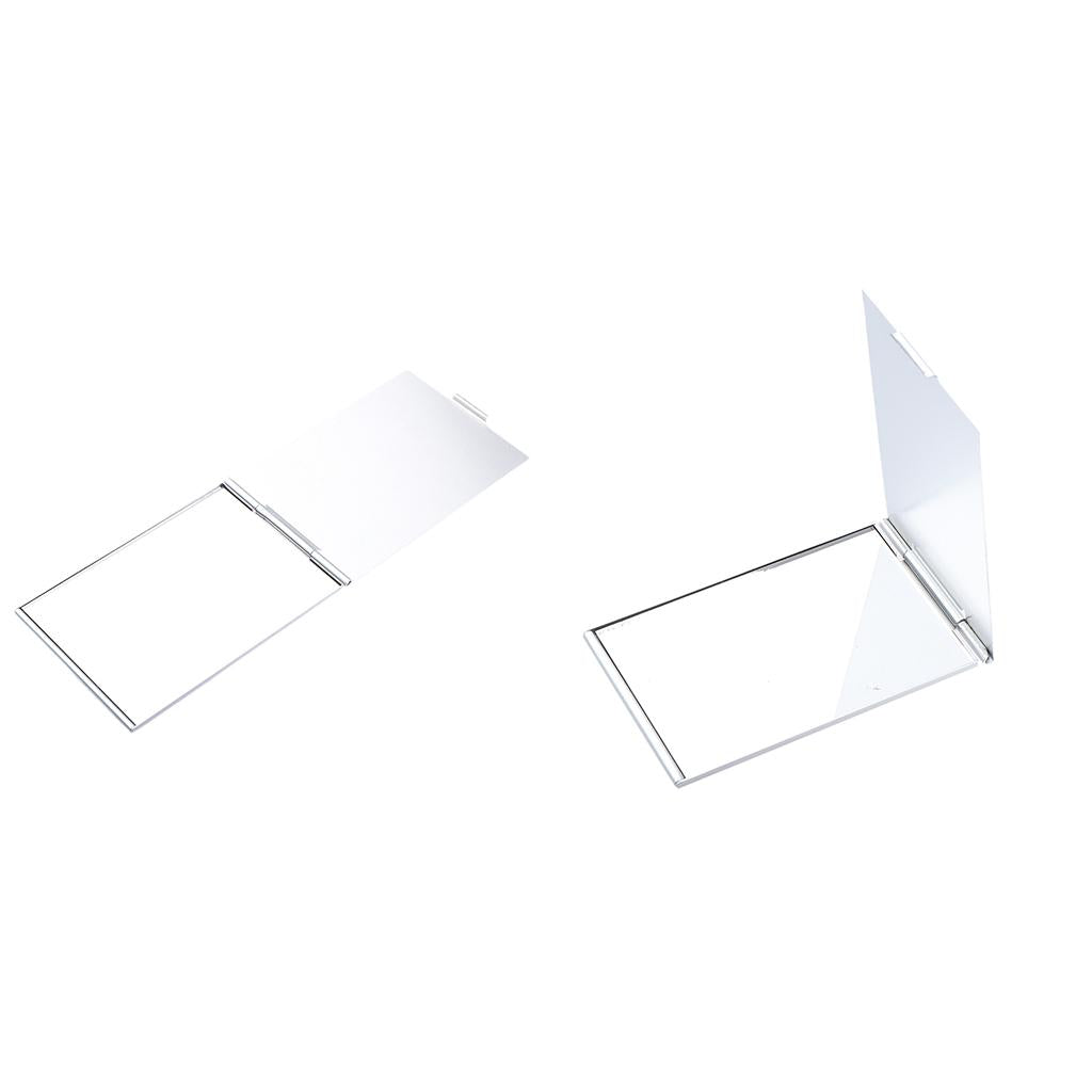 2pcs Fashion Pocket Square Vanity Mirror Lovely Portable Cute Makeup Mirror