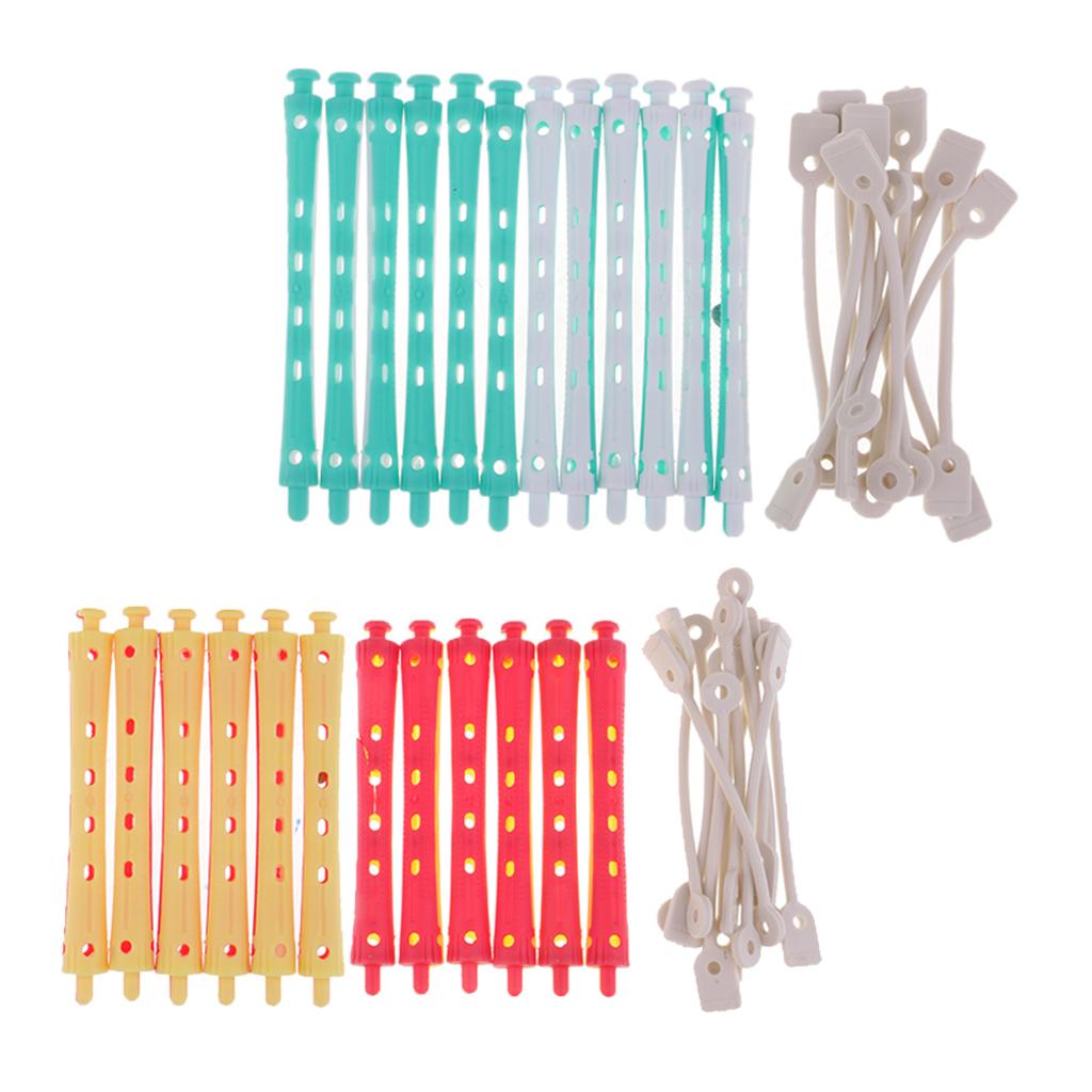 24 Pieces Hair Curler Clamps Hairdreser Perm Rods Hair Styling DIY Tools