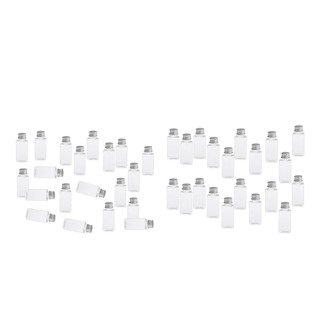40 Pieces Empty Refillable Bottles for Travel Makeup Lotions Wash Shampoo