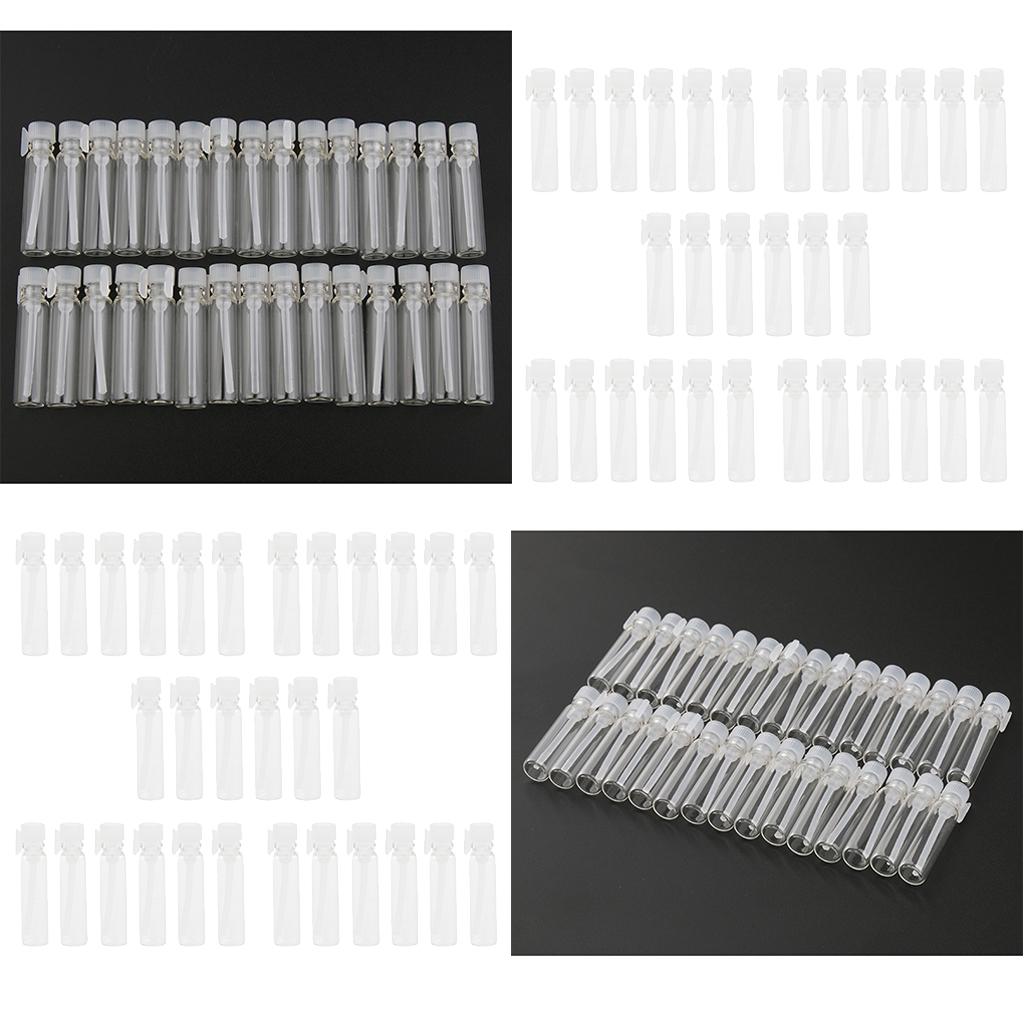 120X Mini Empty Perfume Trial Bottle Sample Vial Essential Oil Jar Cannings