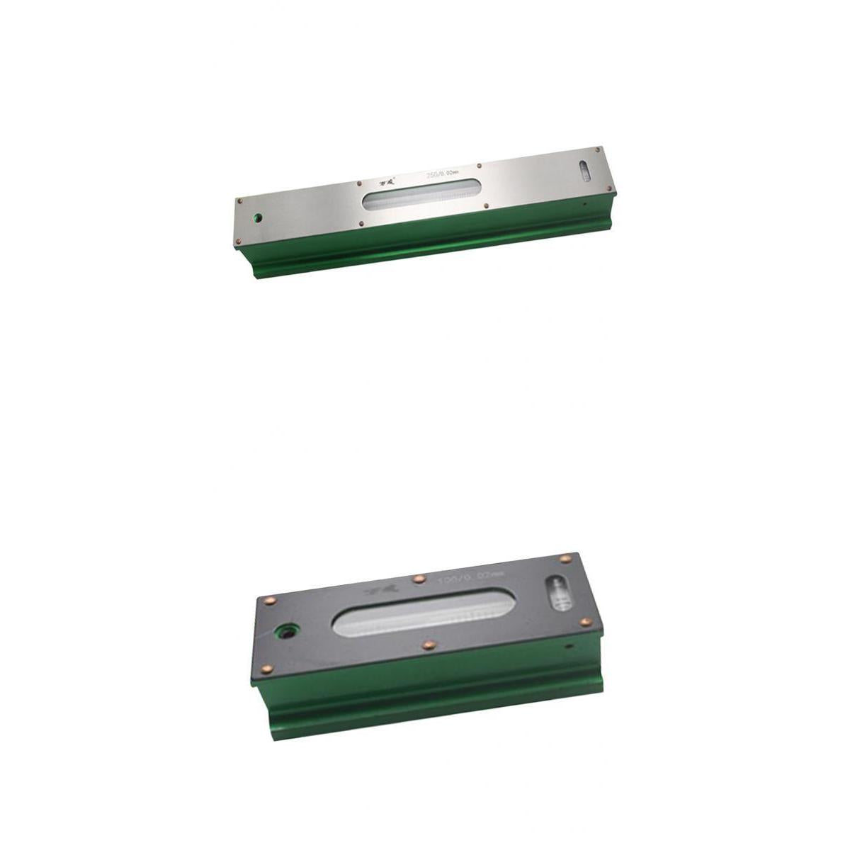 2 Pieces High Precision 0.02mm Bar Level Engineers, Carbon Steel 100mm 250mm