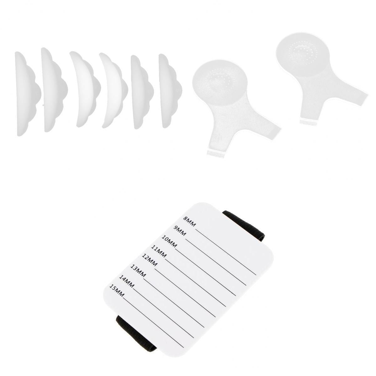 9pcs/set Eyelash Lift Perming Y Shape Brush Lash Extension Holder+Perm Comb
