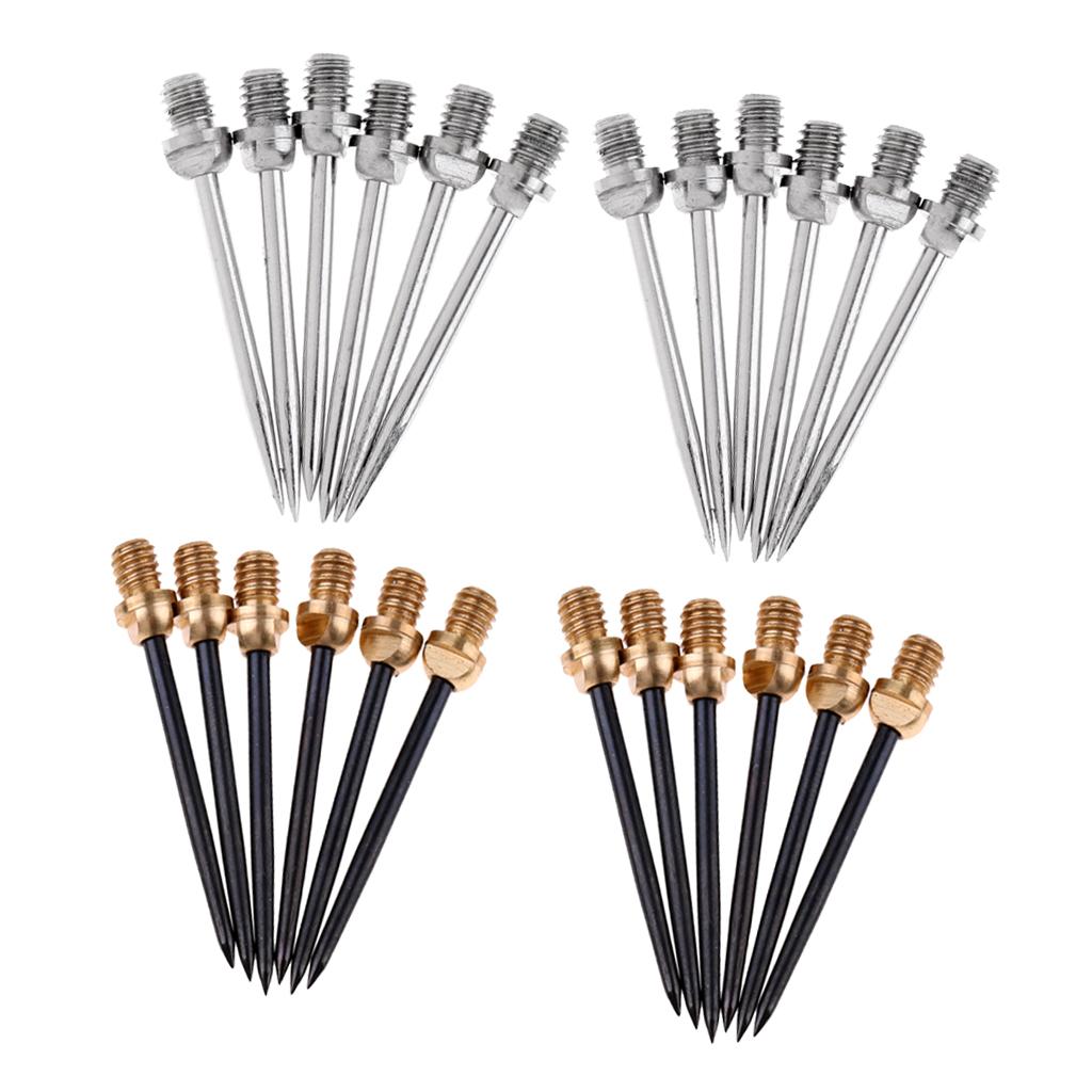 24pcs Harrows Darts Steel Tips Conversion Dart Tip Points 2BA Black & White