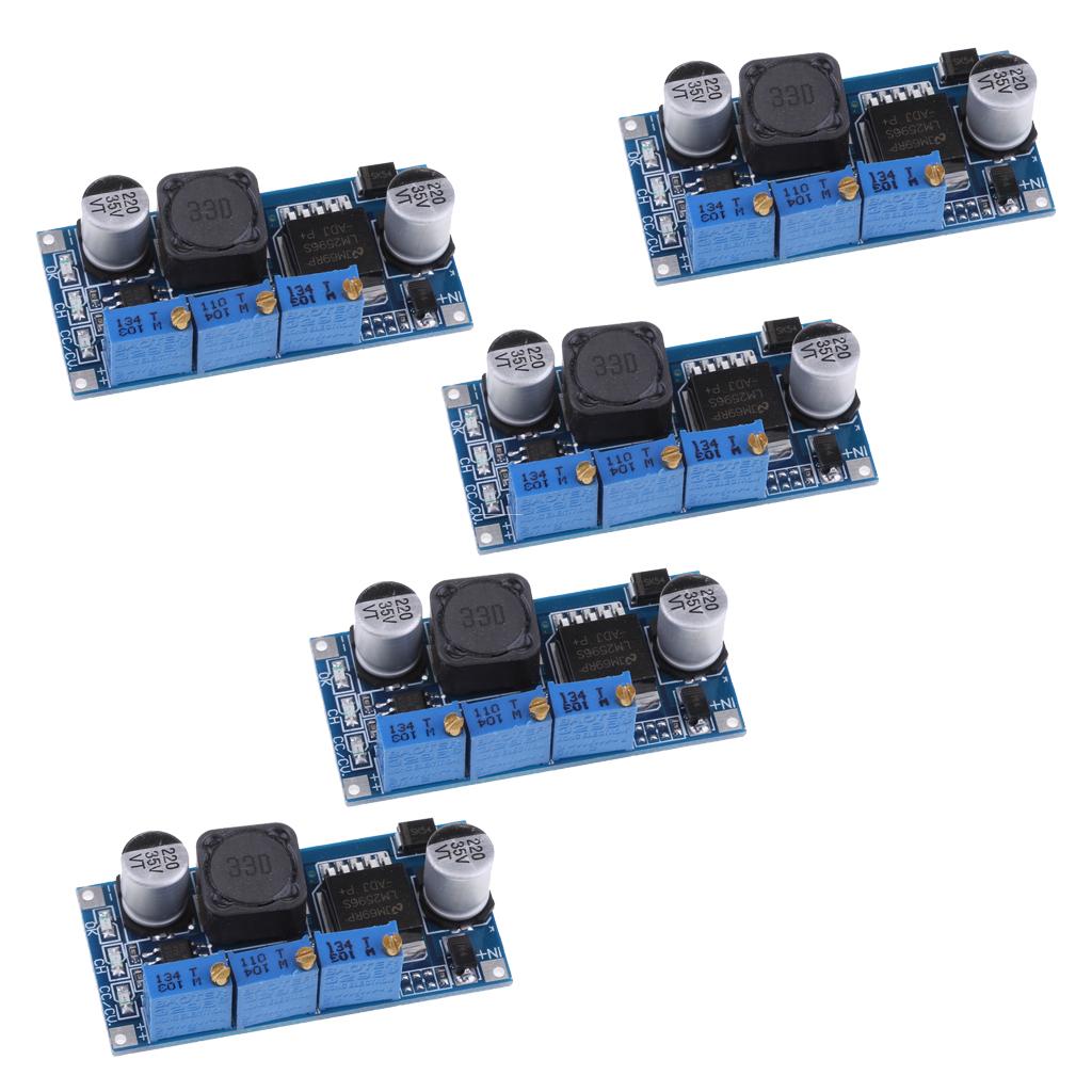 5x DC-DC LM2596 Adjustable Power Supply CC-CV Module LED Regulator