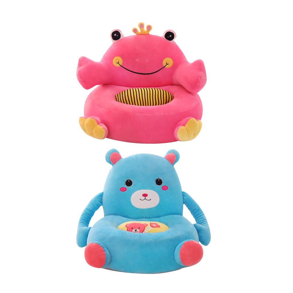 2Pcs Soft Plush Animal Shape Foot Stool Cover with Chair Leg Socks Pink Frog
