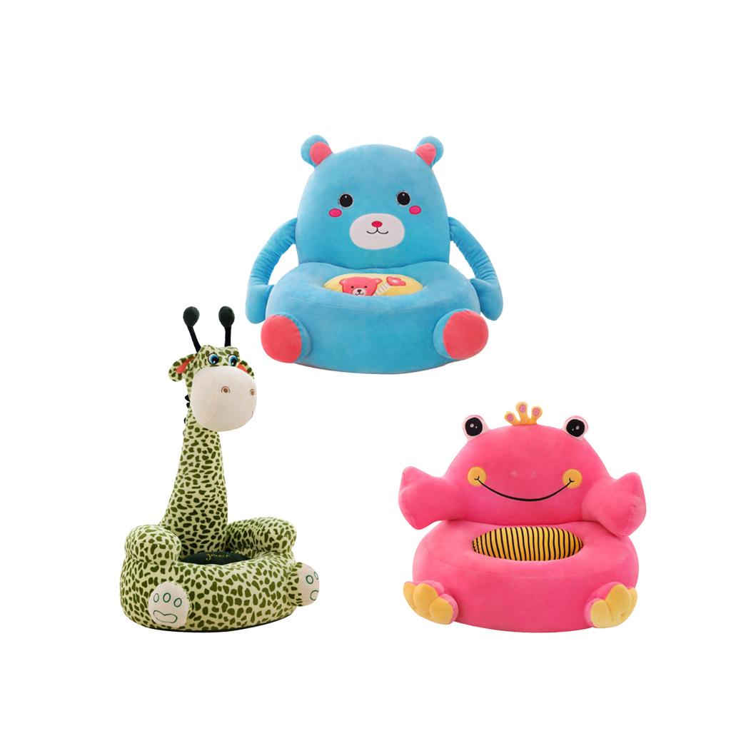 3Pcs Soft Plush Animal Shape Foot Stool Cover with Chair Leg Socks Pink Frog