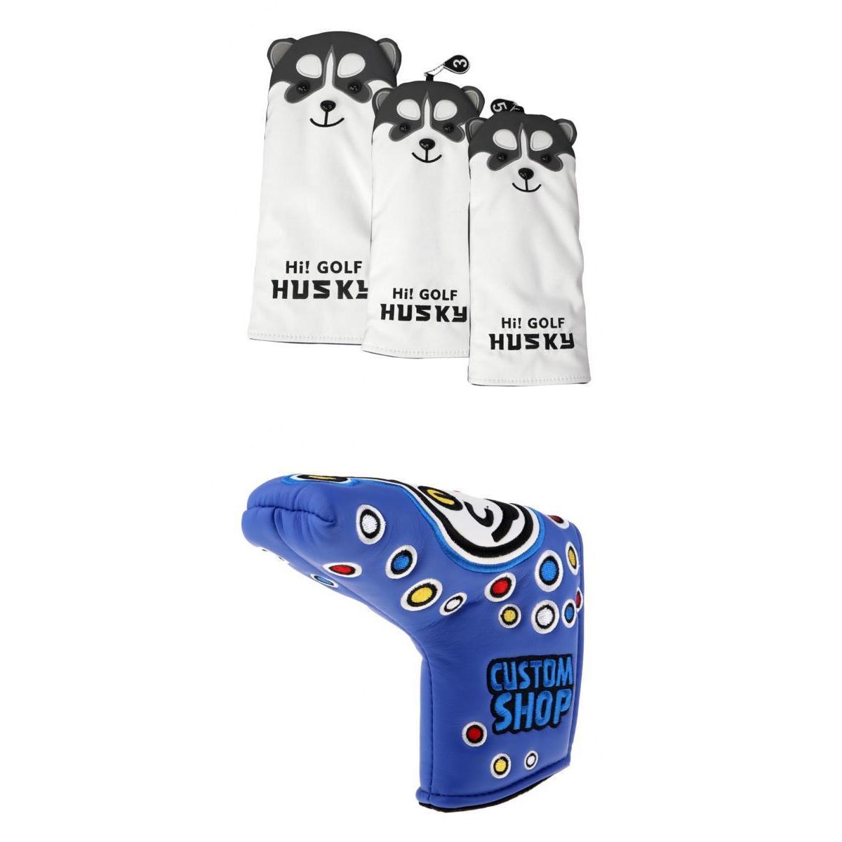 4 Pieces Golf Headcover for No.1 No.3 No.5 Wood Driver and Club Putter Cover