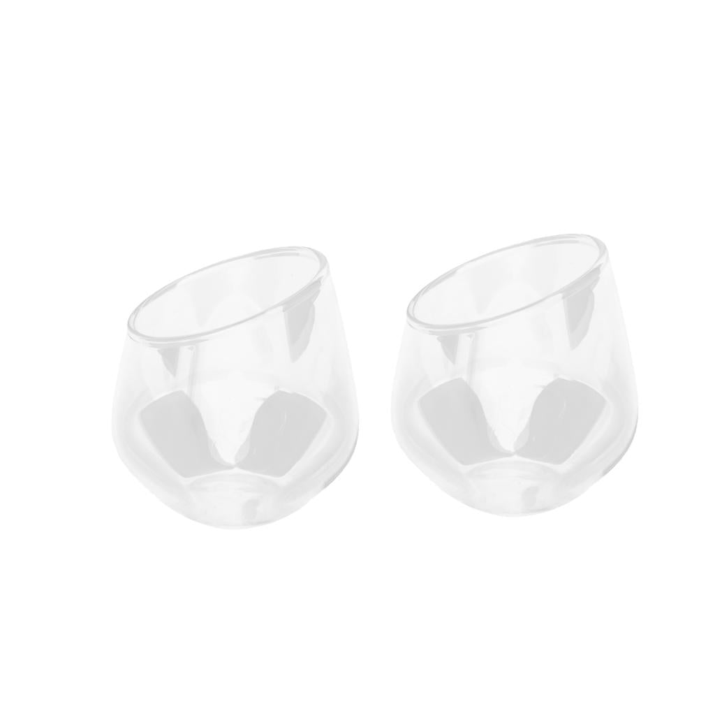 2xCreative Stemless Wine Glass Cup Tumblers 500ml