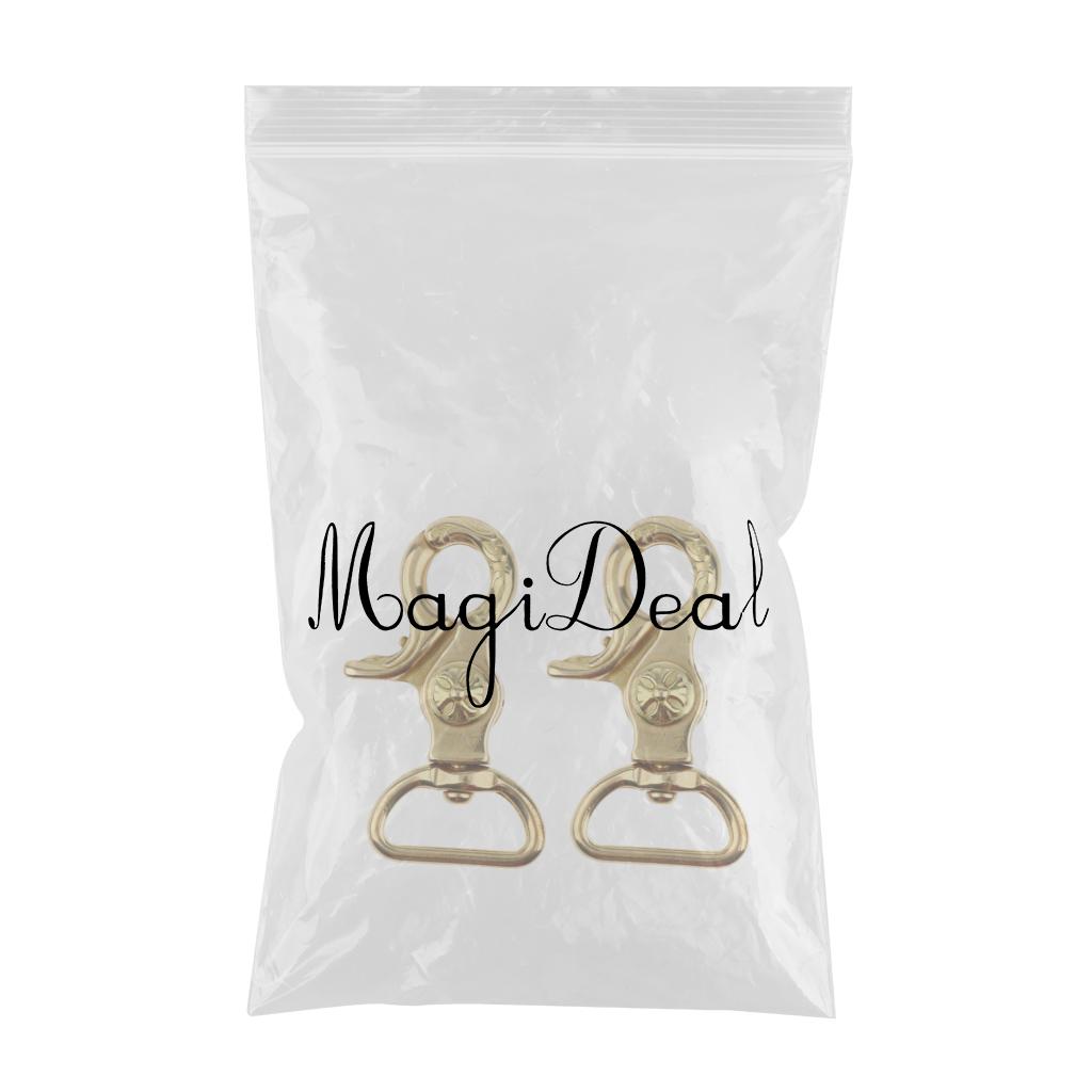 2 Pieces Lobster Clasp Hook Keychain Swivel Trigger Snap Hook Buckle Finding